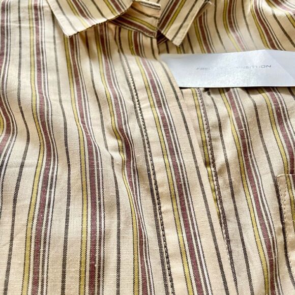 French Connection Oversized Stripe Popover Sleeveless Shirt, NWT - Picture 9 of 11